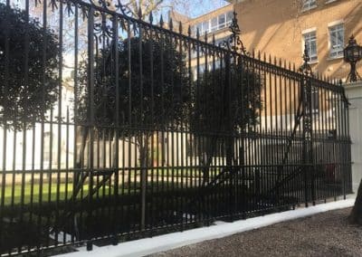 large handmade steel railings