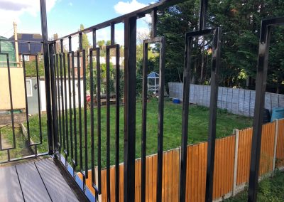 Juliette balcony with art deco styling